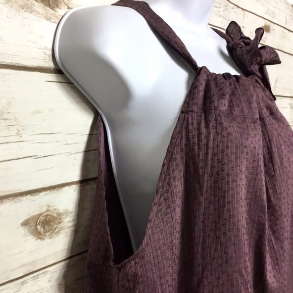 French Connection Adjustable Tank Top w/ Bow Sz L - Picture 3 of 7